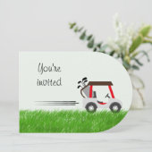 Aangepaste leeftijd verjaardag voor golfliefhebber kaart (Staand voorkant)