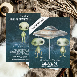 Aangepaste leeftijdsruimte Buitenaardse Alien Verj Kaart