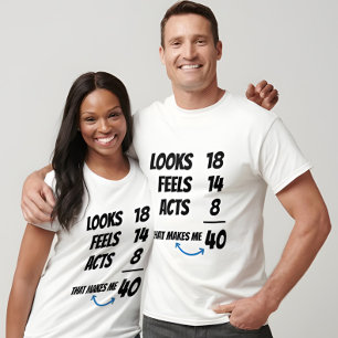 Aangepaste Leeftijdsvergelijking Grappige Geperson T-shirt