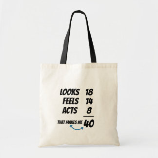 Aangepaste Leeftijdsvergelijking Grappige Geperson Tote Bag