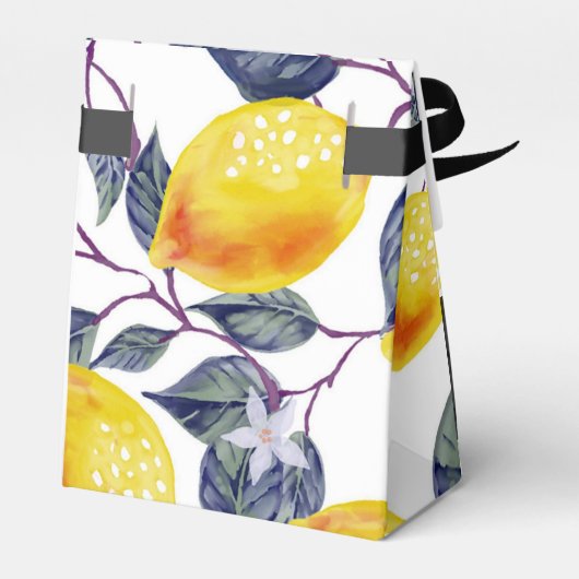 Aangepaste leemon Greenery Product Cadebox | Verpa Bedankdoosjes (Achterkant)