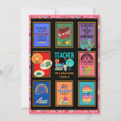 Aangepaste leerkracht bedankkaartje brief citaten  kaart (Voorkant)