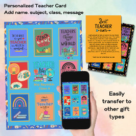 Aangepaste leerkracht dank je kaart brief citaten