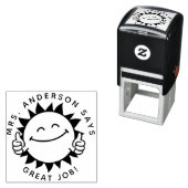 Aangepaste leerkracht Gift Stamp terug naar school Zelfinktende Stempel (In situ)