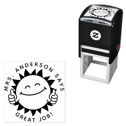 Aangepaste leerkracht Gift Stamp terug naar school Zelfinktende Stempel (In situ)