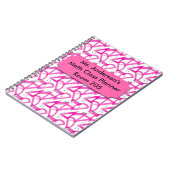 Aangepaste leerkrachten Roze Wiskunde notebook Notitieboek (Linkerzijde)