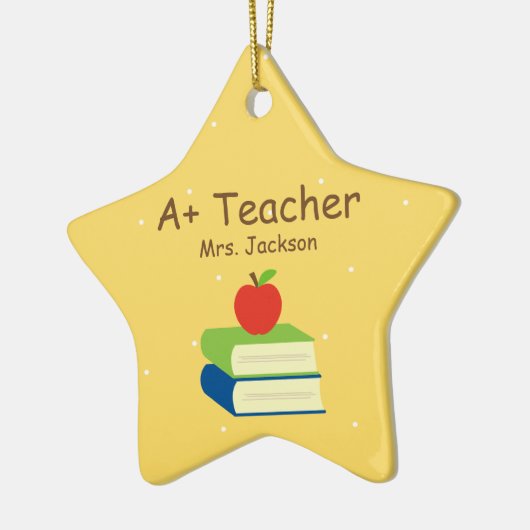 Aangepaste leerlingenboeken en Apple Keramisch Ornament (Links)