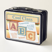 Aangepaste leerschool ABC Metaal Lunchbox (Achterkant)