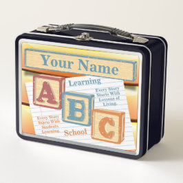 Aangepaste leerschool ABC Metaal Lunchbox