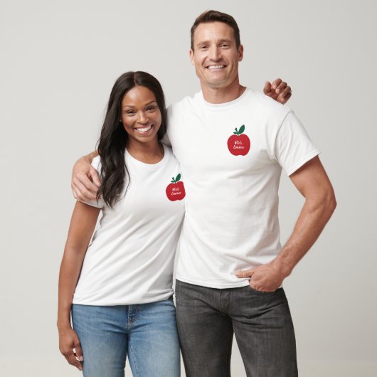 Aangepaste leerstoel, Pocket Red Apple T-Shirt (Unisex)
