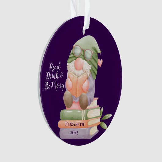 Aangepaste leesboek Monogrammed Ornament (voorkant)