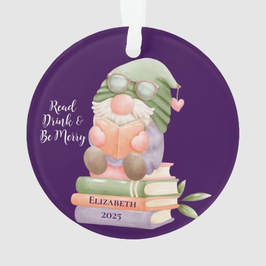 Aangepaste leesboek Monogrammed Ornament (achterkant)
