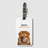 Aangepaste leeuw bagagelabel (Voorkant (verticaal))