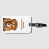 Aangepaste leeuw bagagelabel (Voorkant (horizontaal))