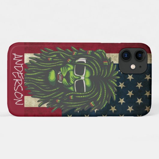 Aangepaste leeuw Case-Mate iPhone case (Achterkant (horizontaal))