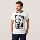 Aangepaste Leeuw Gezicht Mannen Sjabloon Elegant M T-shirt (Voorkant volledig)