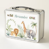 Aangepaste Leeuw Giraffe en Olifant Jungle (Achterkant)
