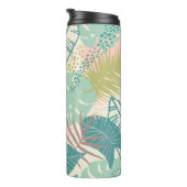 Aangepaste lef-patroonmonogram tumbler thermosbeker (Geroteerd rechts)