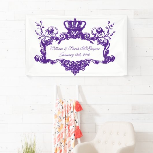 Aangepaste legant Regal Wedding Banner (Insitu)