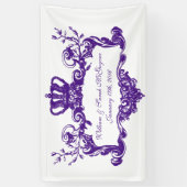 Aangepaste legant Regal Wedding Banner (Verticaal)