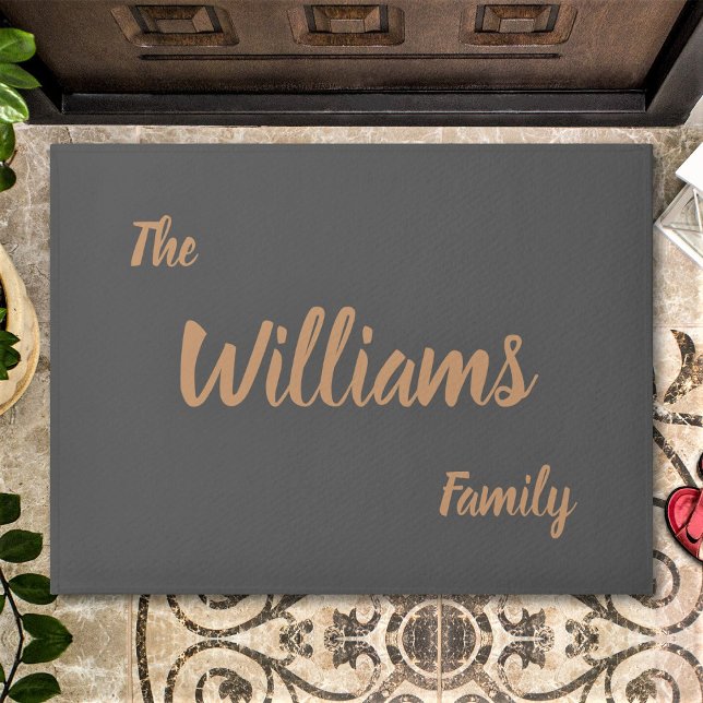 Aangepaste legante familienaam deurmat (Creator heeft geüpload)