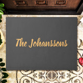 Aangepaste legante familienaam deurmat