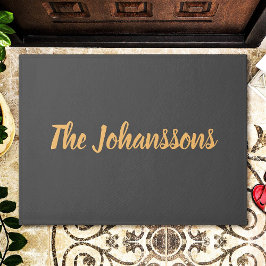 Aangepaste legante familienaam deurmat