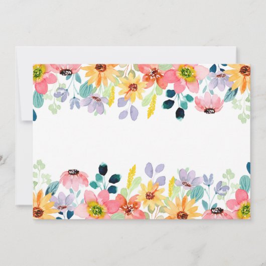 Aangepaste lege bloementuin save the date (Voorkant)
