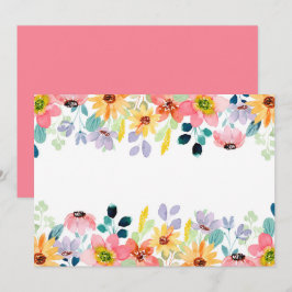 Aangepaste lege bloementuin save the date
