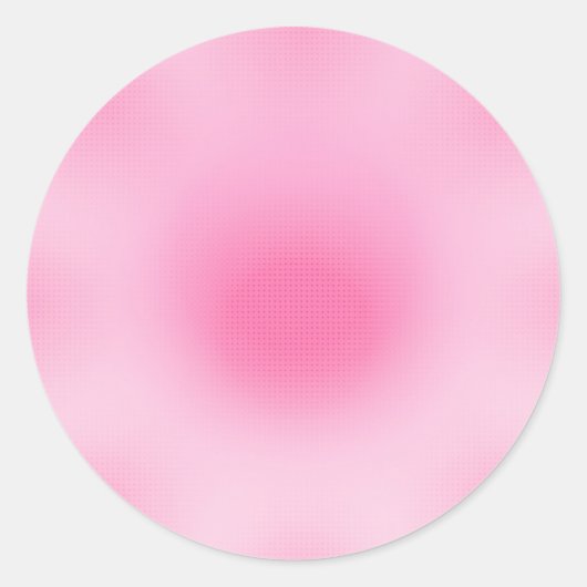 Aangepaste lege blush roze trendy sjabloon klassie ronde sticker (Voorkant)