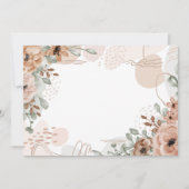 Aangepaste lege bruine beige bloem save the date (Voorkant)