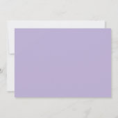 Aangepaste lege paarse mauve bloem save the date (Achterkant)