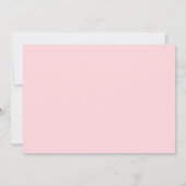 Aangepaste lege roze paarse bloem save the date (Achterkant)