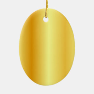 Aangepaste lege Sjabloon Faux Gold Metallic look Keramisch Ornament