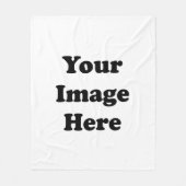 Aangepaste lege Sjabloon Fleece Deken (Voorkant)