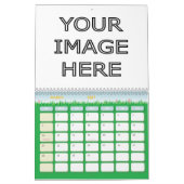 Aangepaste, lege Sjabloon kalender (Mar 2027)