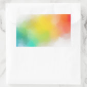 Aangepaste lege sjabloon Kleurrijke Abstract Modie Rechthoekige Sticker (Tas)