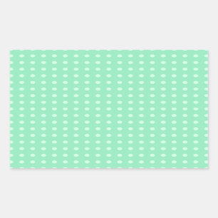 Aangepaste lege Sjabloon Mint Groene Elegant Kleur Rechthoekige Sticker
