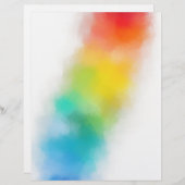 Aangepaste lege Sjabloon Moderne, kleurrijke Abstr Briefhoofd (Voorkant / Achterkant)