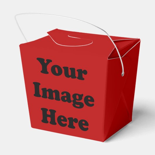 Aangepaste Lege Sjabloon Rode Afhaal Favor Box Bedankdoosjes (Achterkant)