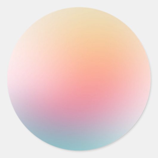 Aangepaste lege sjabloon Rood Roze Blauw Paars Gee Ronde Sticker (Voorkant)