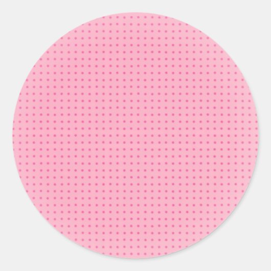 Aangepaste lege trendy blush roze sjabloon ronde sticker (Voorkant)