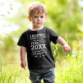 Aangepaste Legenda zijn geboren op de datum van he Kinder Shirts