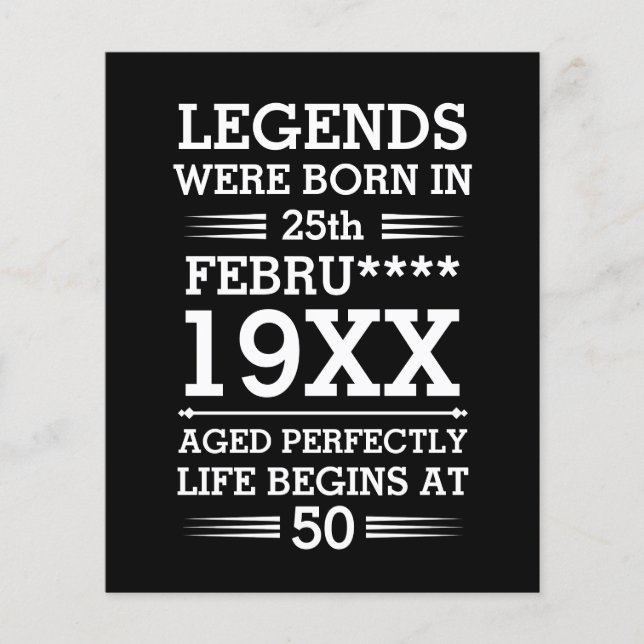 Aangepaste Legenda zijn geboren op maandjaarbasis (Voorkant)