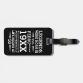 Aangepaste Legenda zijn geboren op maandjaarbasis Bagagelabel (Achterkant horizontaal)