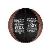 Aangepaste Legenda zijn geboren op maandjaarbasis Basketbal (Verticaal)