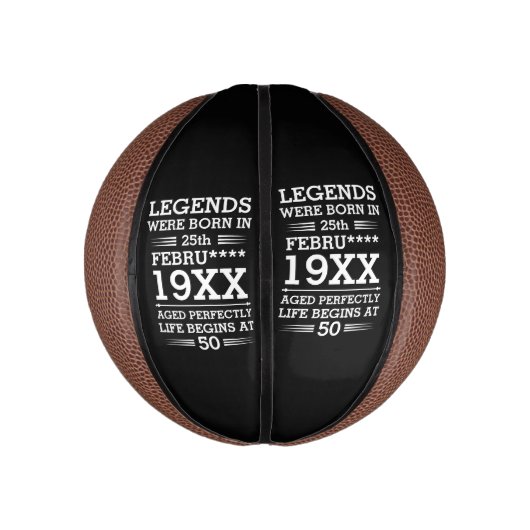 Aangepaste Legenda zijn geboren op maandjaarbasis Basketbal (Verticaal)