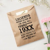 Aangepaste Legenda zijn geboren op maandjaarbasis Bedankzakje (Gezegeld)