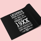 Aangepaste Legenda zijn geboren op maandjaarbasis Cadeaupapier