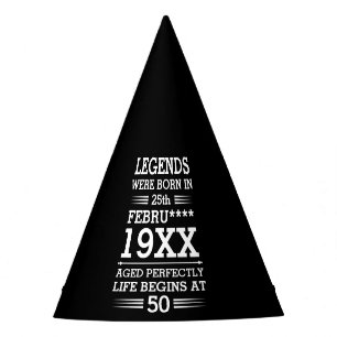 Aangepaste Legenda zijn geboren op maandjaarbasis Feesthoedjes